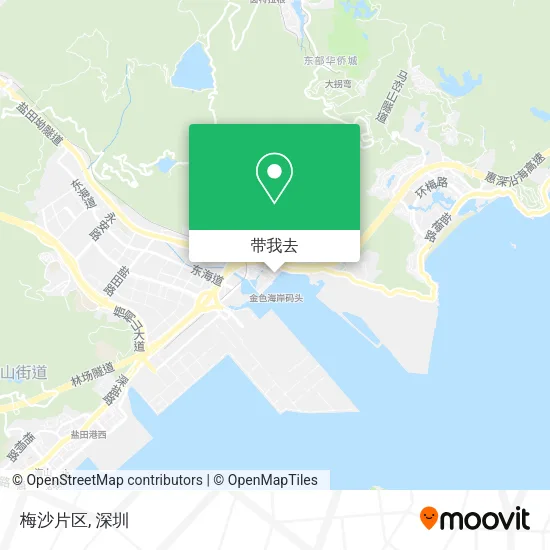 梅沙片区地图