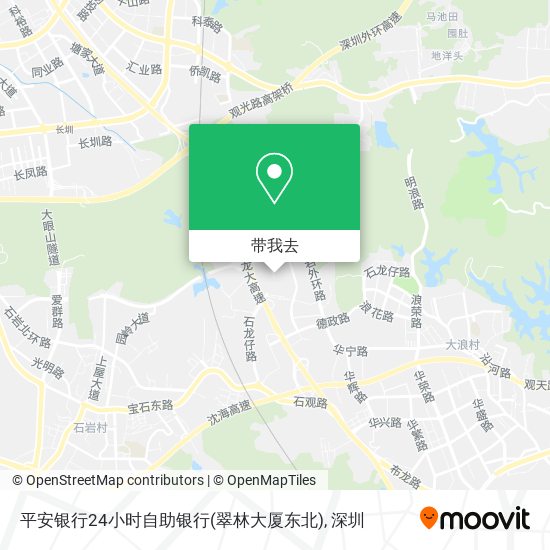 平安银行24小时自助银行(翠林大厦东北)地图