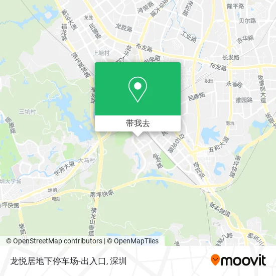 龙悦居地下停车场-出入口地图