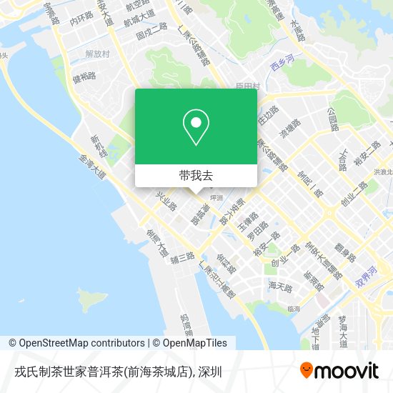 戎氏制茶世家普洱茶(前海茶城店)地图