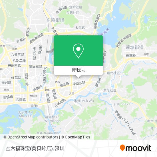 金六福珠宝(黄贝岭店)地图