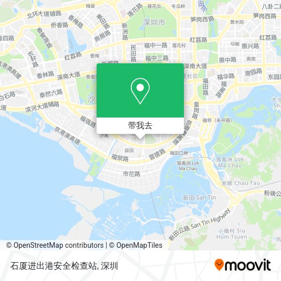 石厦进出港安全检查站地图