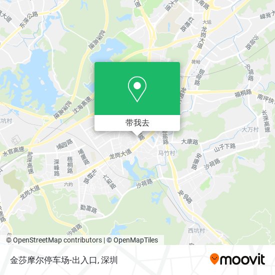 金莎摩尔停车场-出入口地图