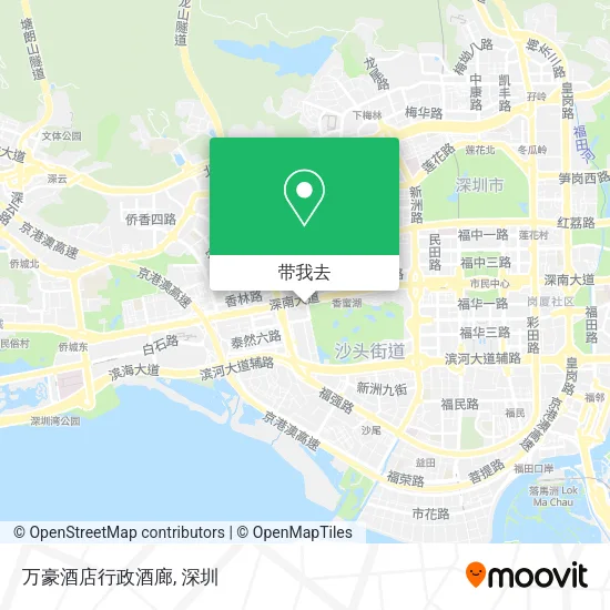 万豪酒店行政酒廊地图