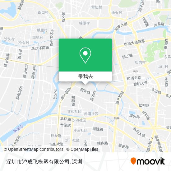 深圳市鸿成飞模塑有限公司地图