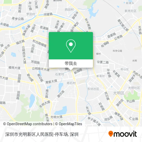 深圳市光明新区人民医院-停车场地图