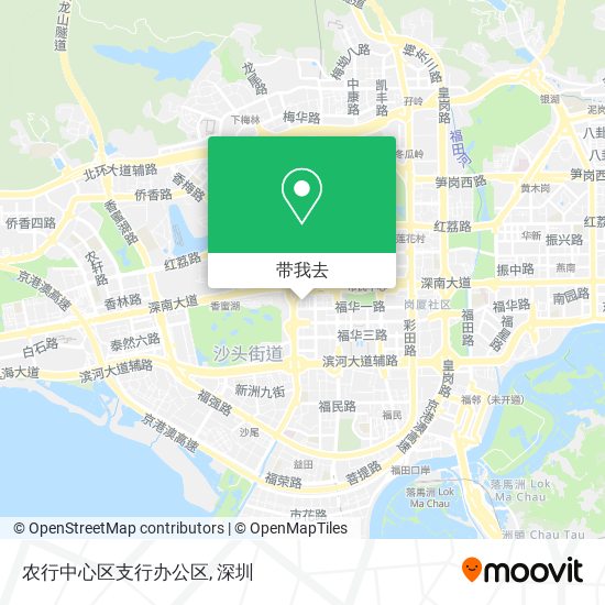 农行中心区支行办公区地图