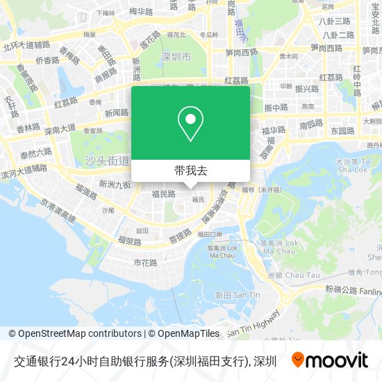 交通银行24小时自助银行服务(深圳福田支行)地图