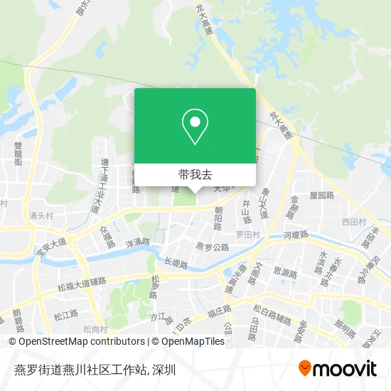 燕罗街道燕川社区工作站地图