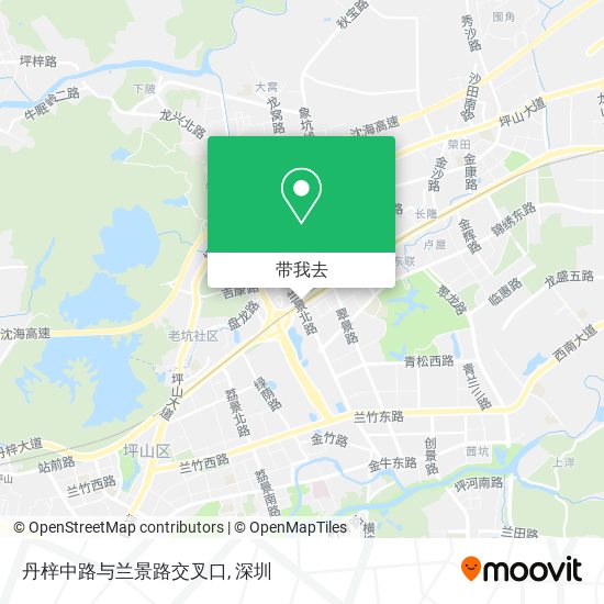 丹梓中路与兰景路交叉口地图