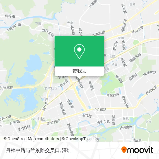 丹梓中路与兰景路交叉口地图