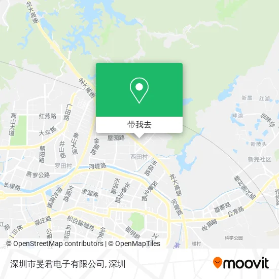 深圳市旻君电子有限公司地图