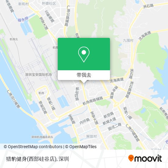 猎豹健身(西部硅谷店)地图