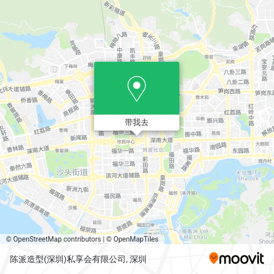 陈派造型(深圳)私享会有限公司地图