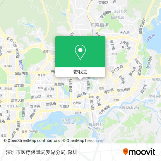 深圳市医疗保障局罗湖分局地图