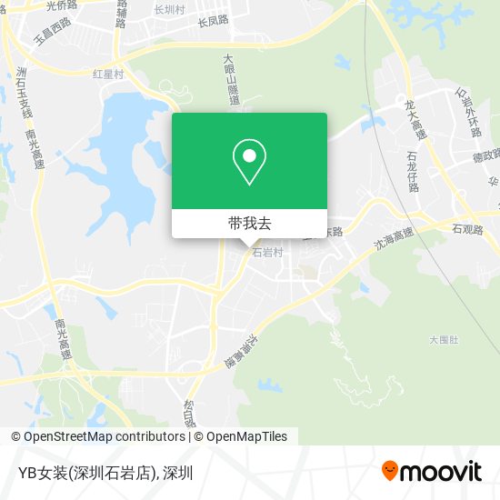 YB女装(深圳石岩店)地图