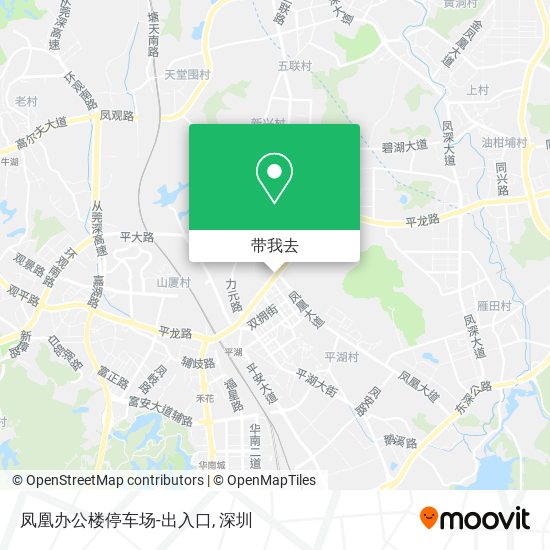凤凰办公楼停车场-出入口地图
