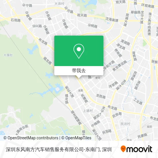 深圳东风南方汽车销售服务有限公司-东南门地图