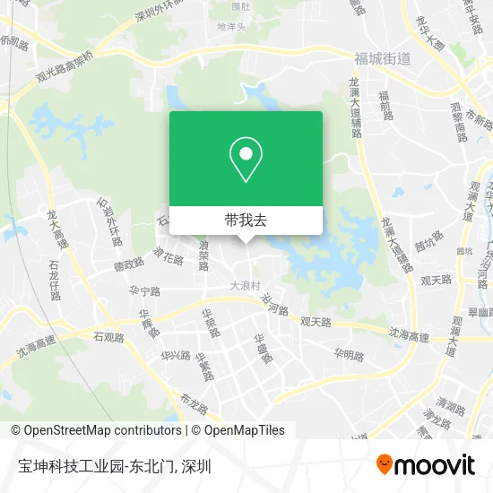 宝坤科技工业园-东北门地图