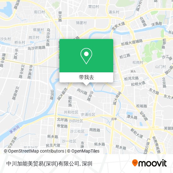 中川加能美贸易(深圳)有限公司地图
