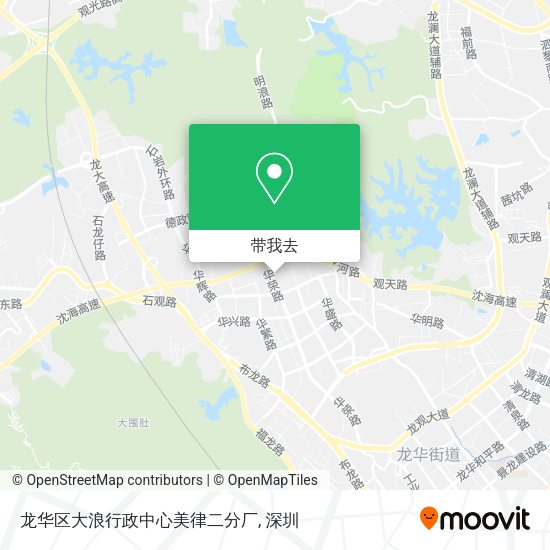 龙华区大浪行政中心美律二分厂地图