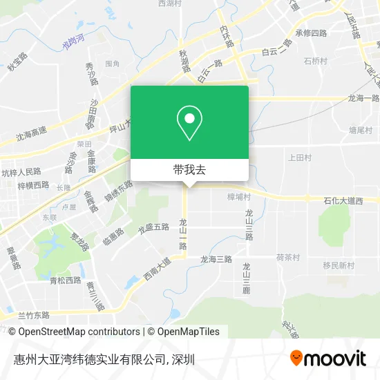 惠州大亚湾纬德实业有限公司地图
