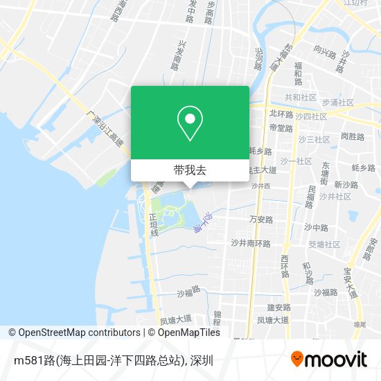 m581路(海上田园-洋下四路总站)地图