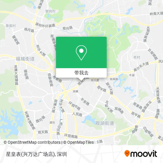 星皇表(兴万达广场店)地图