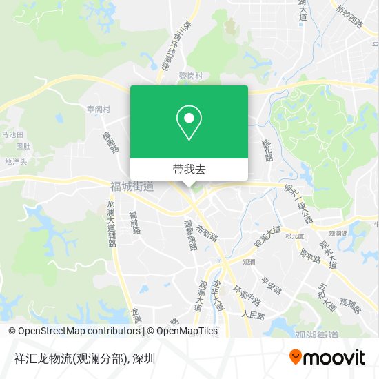 祥汇龙物流(观澜分部)地图