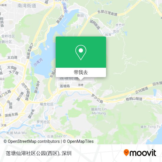 莲塘仙湖社区公园(西区)地图