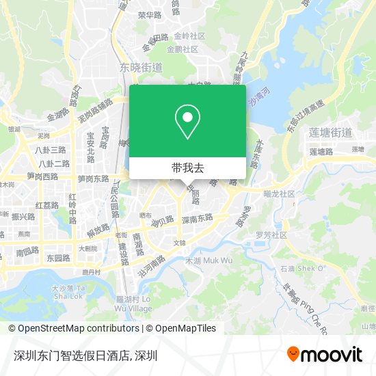 深圳东门智选假日酒店地图
