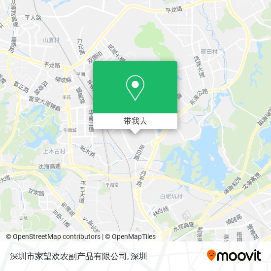 深圳市家望欢农副产品有限公司地图