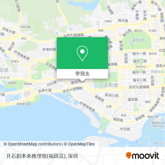 月石剧本杀推理馆(福田店)地图