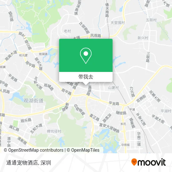 通通宠物酒店地图