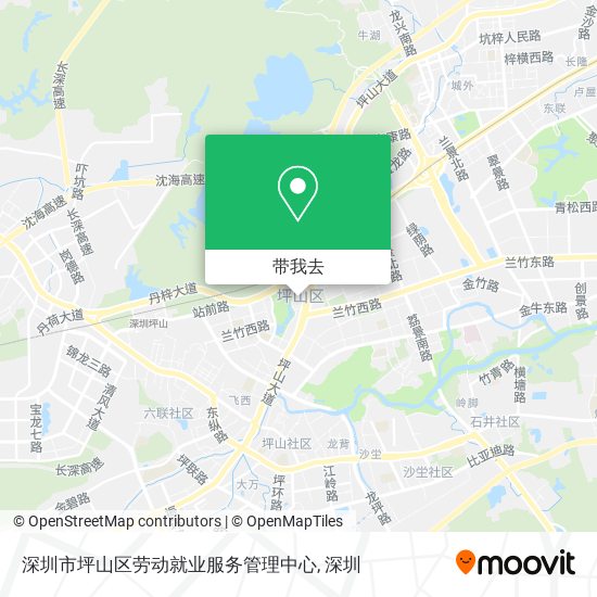 深圳市坪山区劳动就业服务管理中心地图