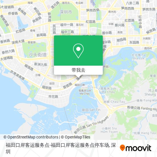 福田口岸客运服务点-福田口岸客运服务点停车场地图