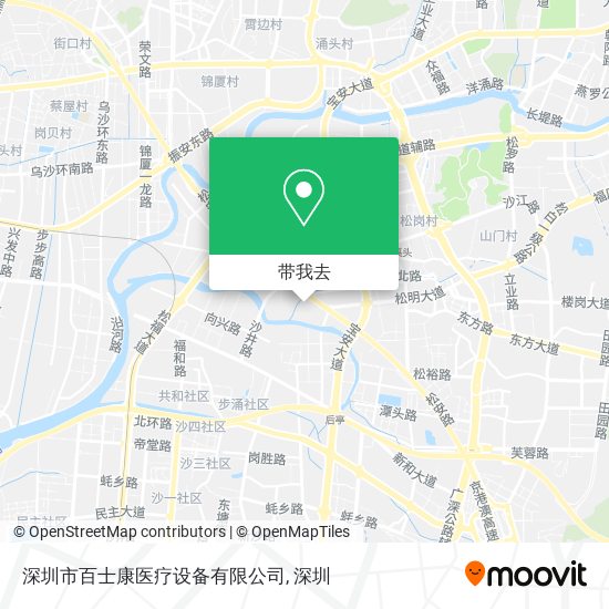 深圳市百士康医疗设备有限公司地图