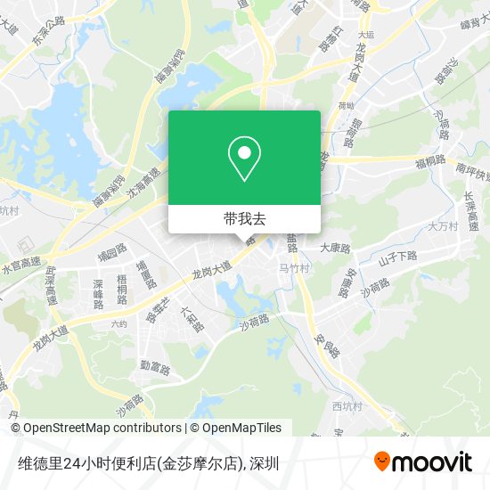 维德里24小时便利店(金莎摩尔店)地图
