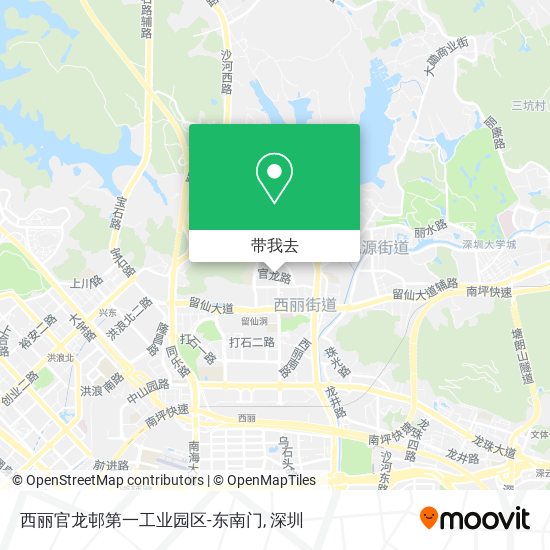 西丽官龙邨第一工业园区-东南门地图