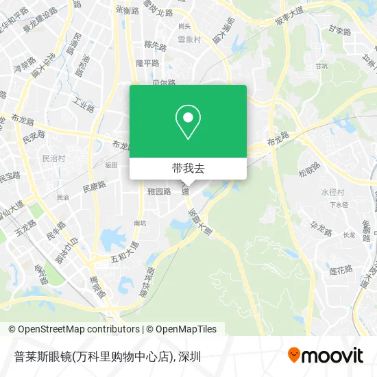 普莱斯眼镜(万科里购物中心店)地图