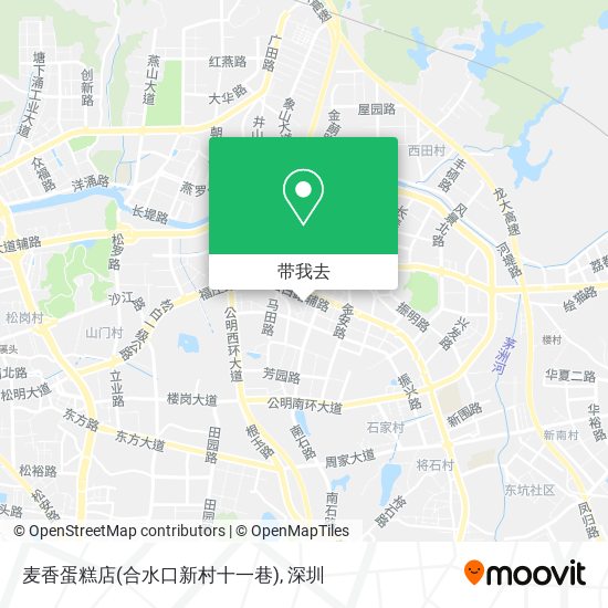 麦香蛋糕店(合水口新村十一巷)地图