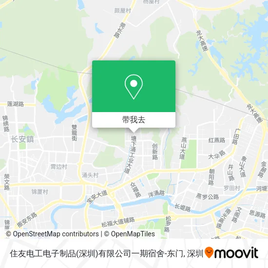 住友电工电子制品(深圳)有限公司一期宿舍-东门地图