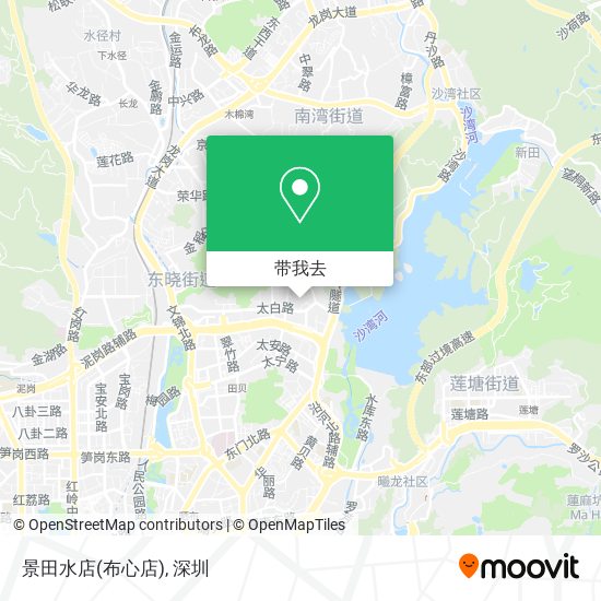 景田水店(布心店)地图