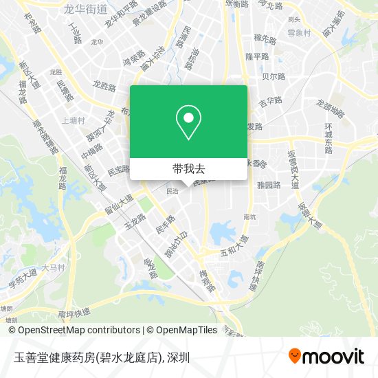 玉善堂健康药房(碧水龙庭店)地图