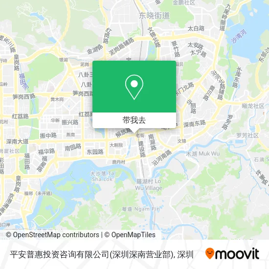 平安普惠投资咨询有限公司(深圳深南营业部)地图