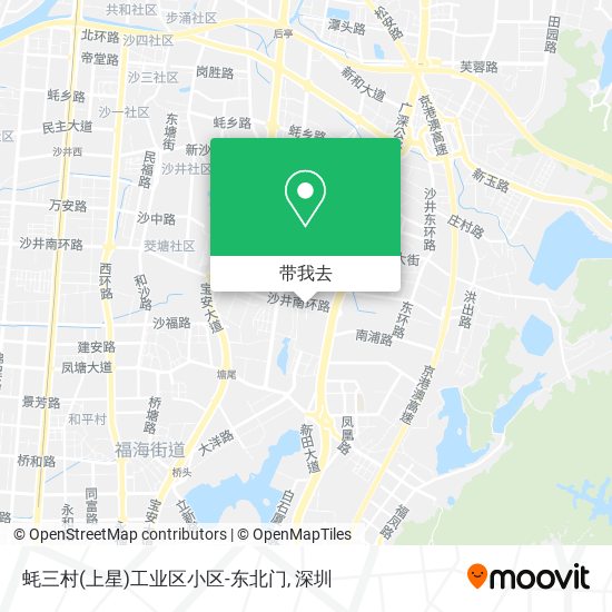 蚝三村(上星)工业区小区-东北门地图