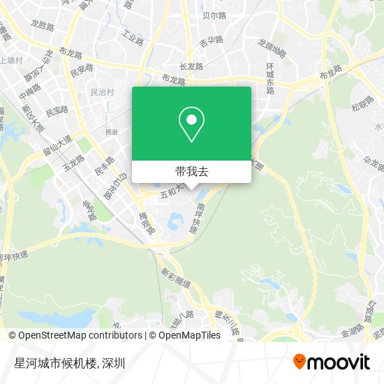 星河城市候机楼地图