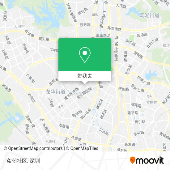 窝潮社区地图