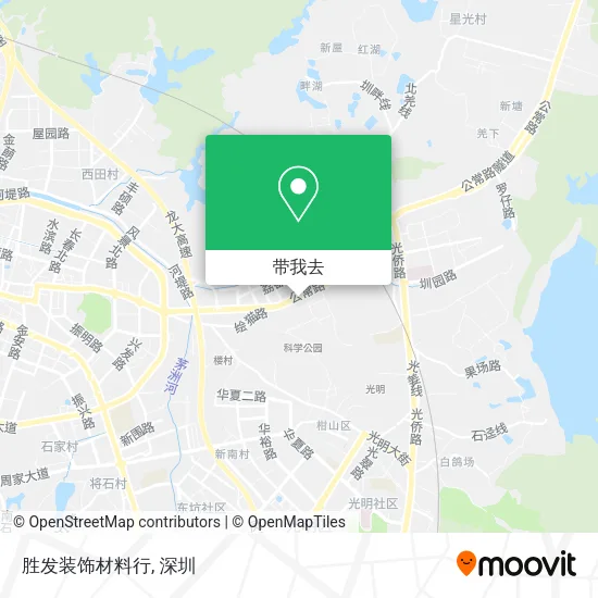 胜发装饰材料行地图