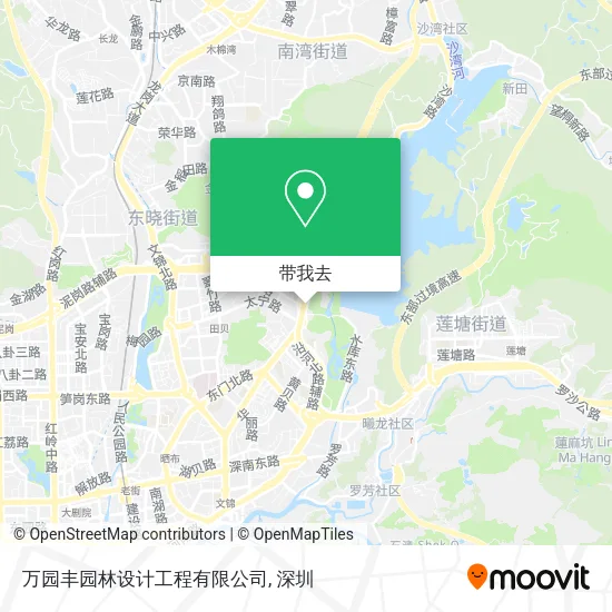 万园丰园林设计工程有限公司地图